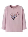 Name it lasten sydän trikoopaita, roosa - Pitkähihaiset paidat - name13251469bl - 1
