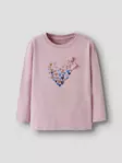 Name it lasten sydän trikoopaita, roosa - Pitkähihaiset paidat - name13251469bl - 4