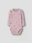 Name it vauvan rib body, lila sydän - Pitkähihaiset bodyt - name13246480bl - 4