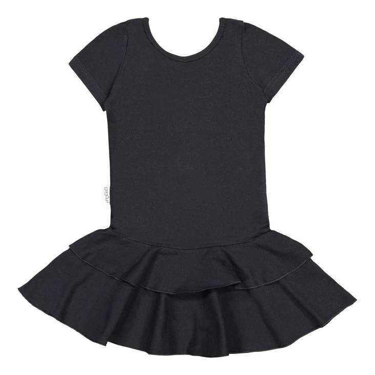 Gugguu Frilla mekko lh, musta - Lyhythihaiset mekot - gggu0219bl - 1