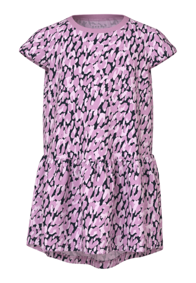 Name it lasten leopardi mekko, pinkki - Lyhythihaiset mekot - name13215107l - 1