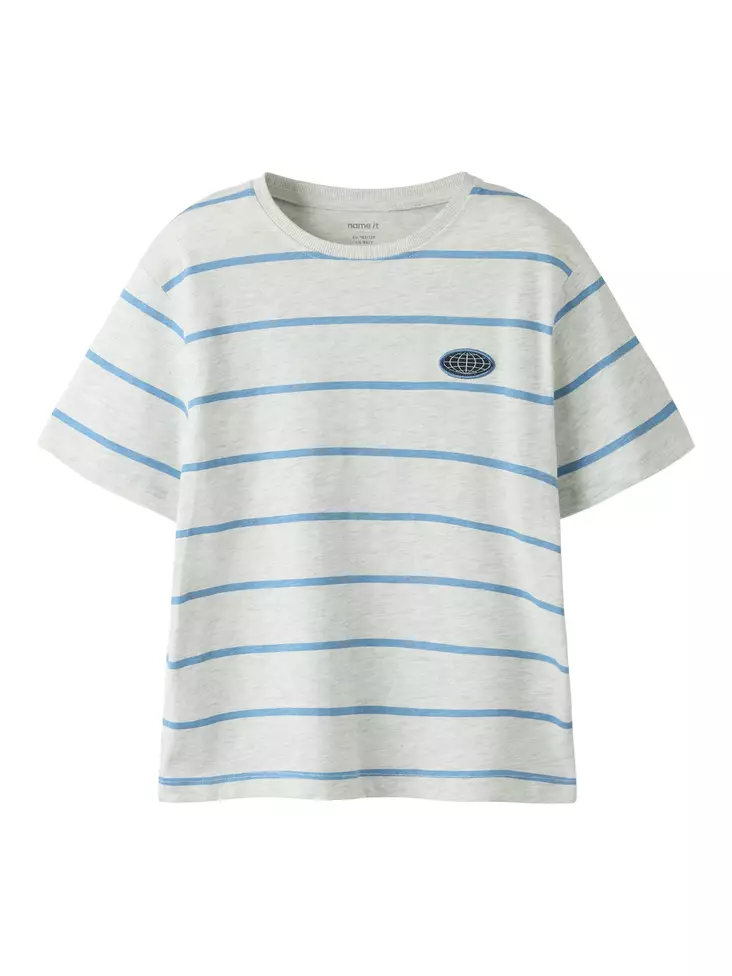 Name it lasten T-paita, harmaa raita - T-paidat - name13250986l - 1