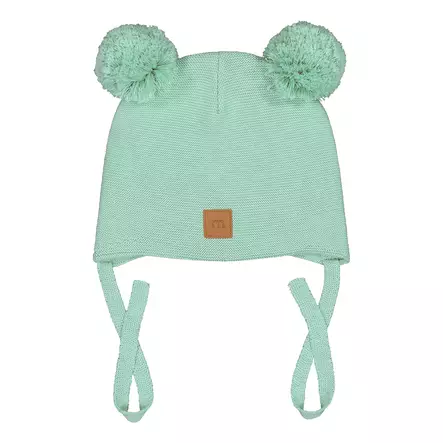 Metsola nauhallinen puuvillapipo lankatupsut, minttu - Välikausipipot - metss26265040000m - 1