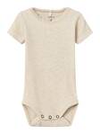 Name It vauvan lh rib body, beige - Lyhythihaiset bodyt ja kesäpuvut - nameit13218873pm - 1