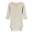 Name it vauvan rib body, beige - Pitkähihaiset bodyt - name13198041pm - 1