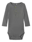 Name it vauvan rib body, harmaa - Pitkähihaiset bodyt - name13198041mm - 1