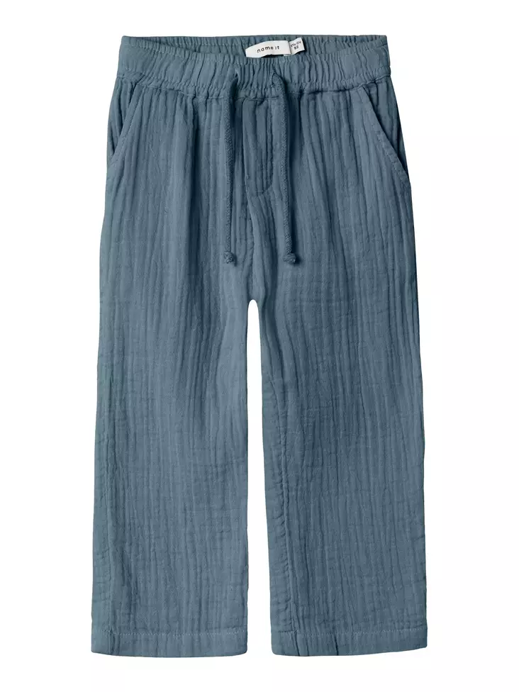 Name it lasten musliini housut, sininen - Muut housut - name13242320bm - 1