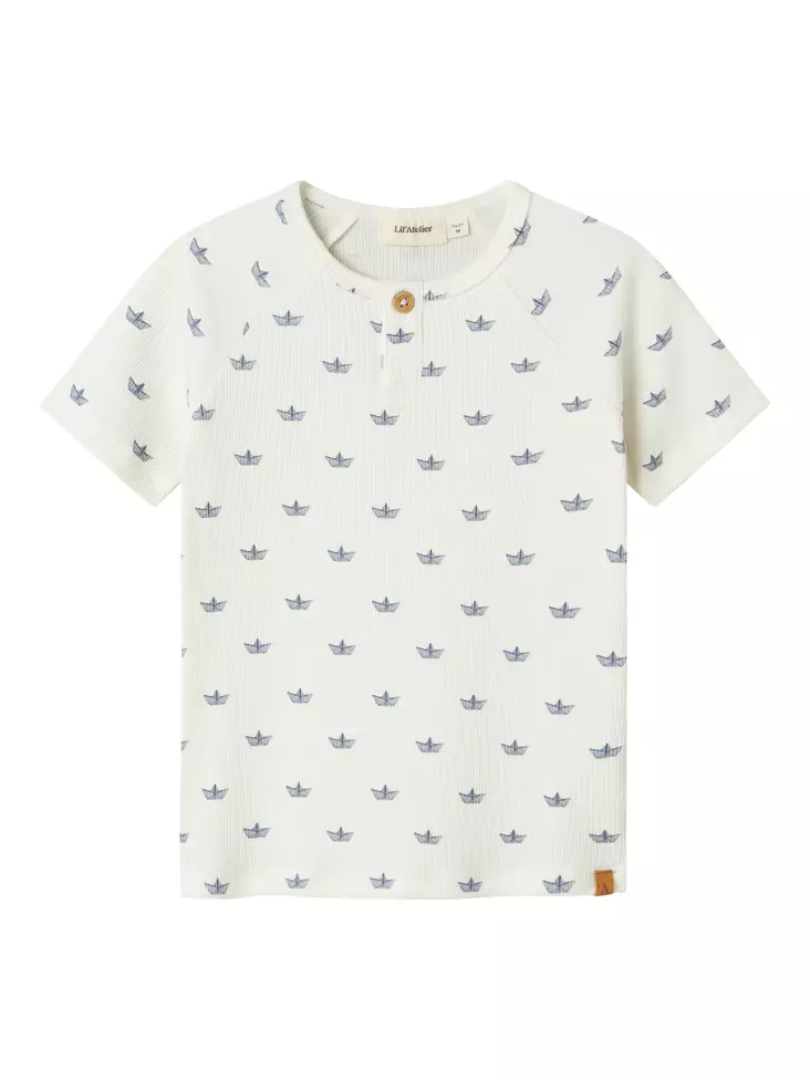 Lil'Atelier lasten rib T-paita, paperivene - T-paidat - name13243728cm - 1