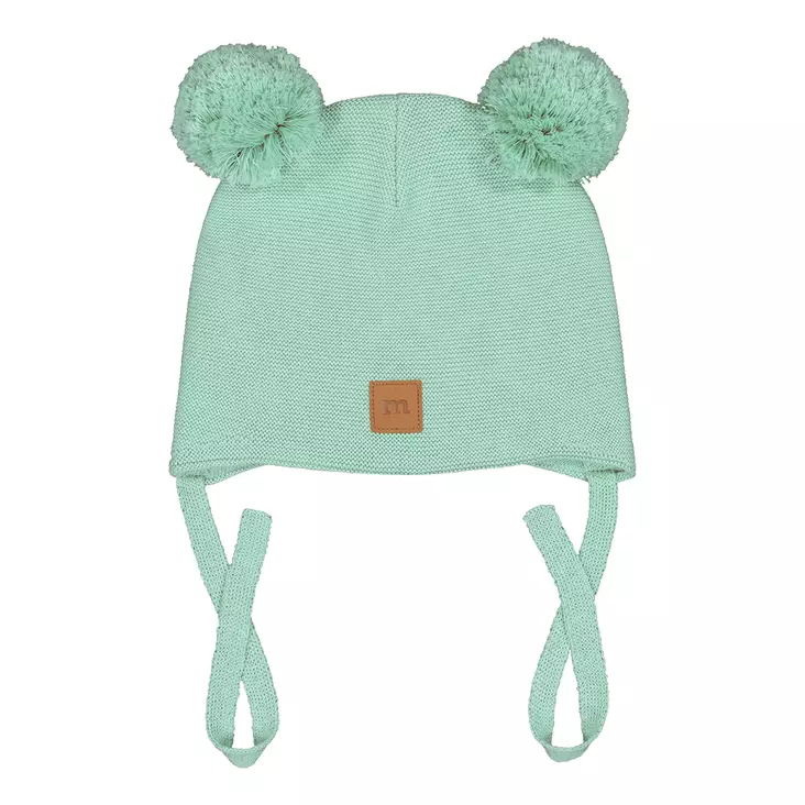 Metsola nauhallinen puuvillapipo lankatupsut, minttu - Välikausipipot - metss26265040000m - 1