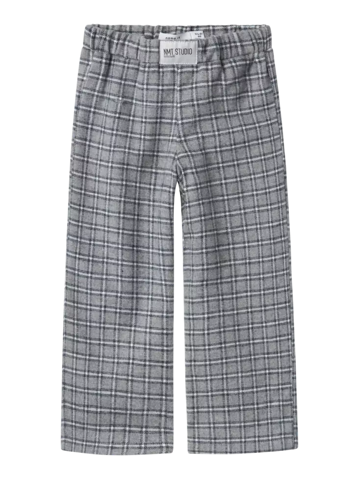 Name it lasten flanellihousut, harmaa - Yöasut - name13239093gm - 1