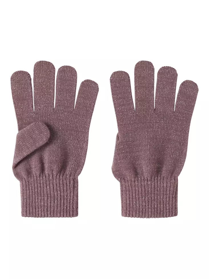 Name it lasten sormikkaat, glitter mauve - Välikausikäsineet ja aluslapaset - name13232729wm - 1