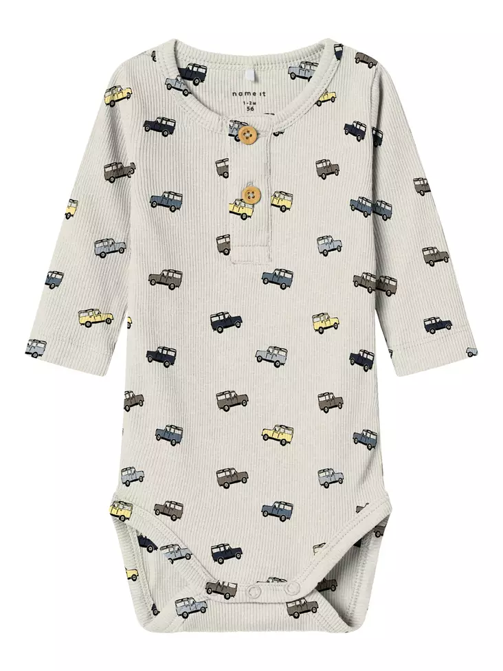Name It vauvan body, auto / beige - Pitkähihaiset bodyt - name13242922pm - 1