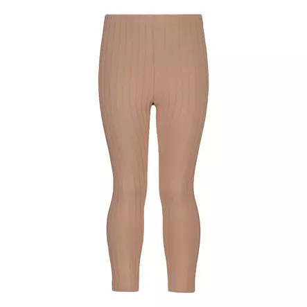 Metsola lasten rib legginsit, beige - Legginsit - metss2661046200WN - 1