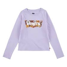 Levis lasten logopaita, kukat / liila - Pitkähihaiset paidat - lev4EG553-P4N - 1
