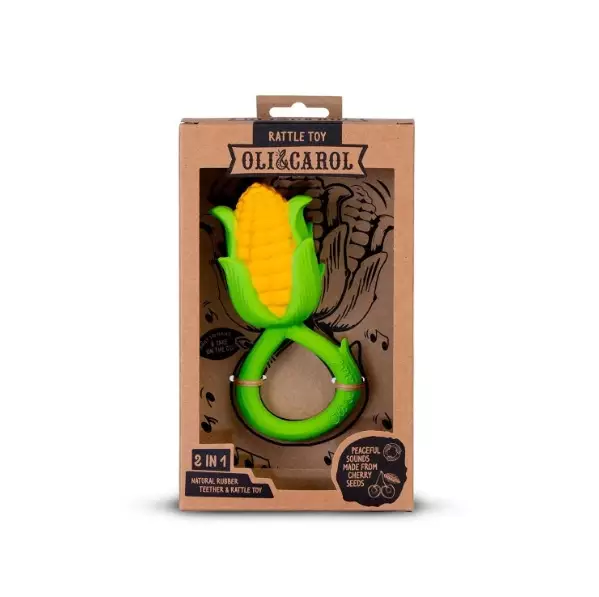 Oli&Carol purulelu & helistin, Maissi - Purulelut - LRATTLECORN - 1