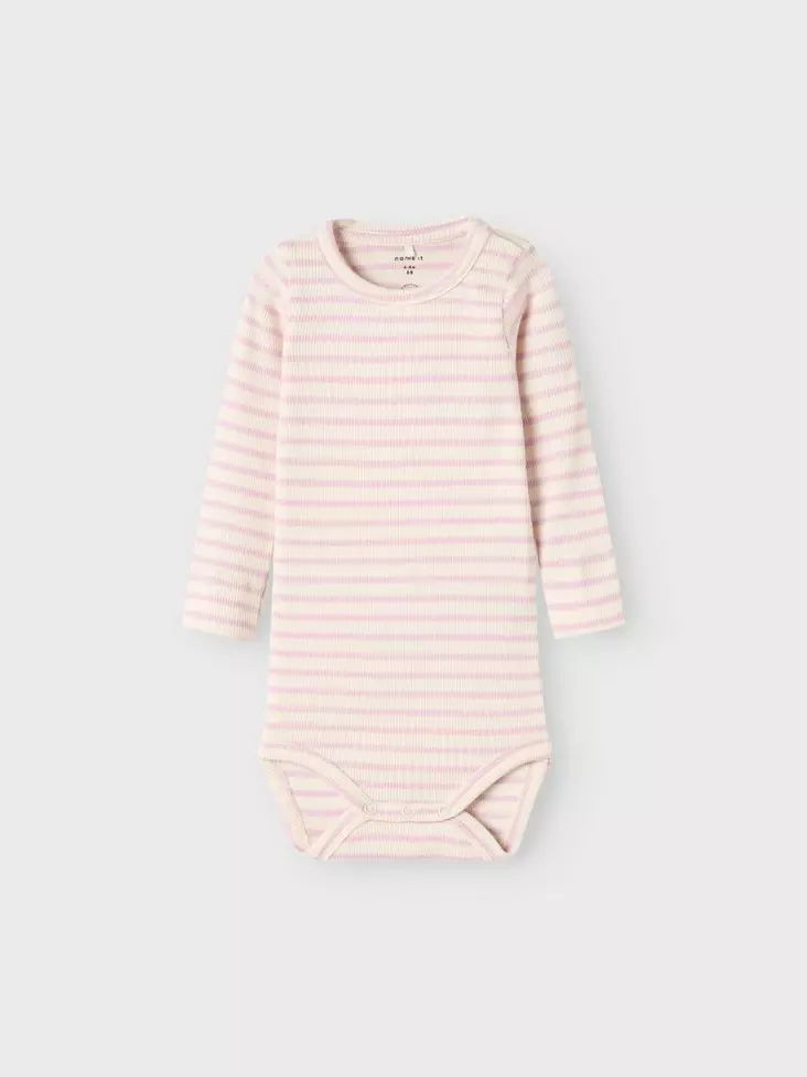 Name it vauvan rib body, valk-roosa - Pitkähihaiset bodyt - name13231710wo - 1