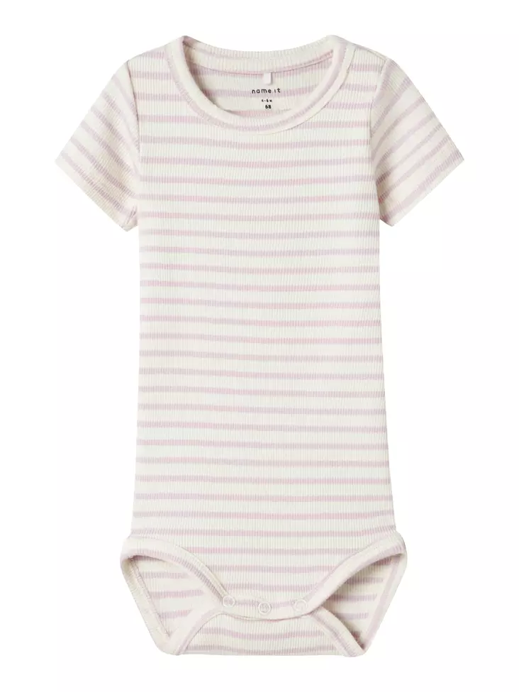 Name it vauvan LH rib body, valk-roosa - Lyhythihaiset bodyt ja kesäpuvut - name13240373wo - 1