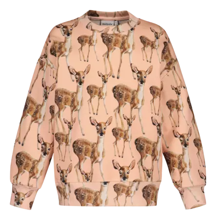 Metsola lasten collegepaita, bambi/persikka - Collegepaidat - metss2661091000BP - 1