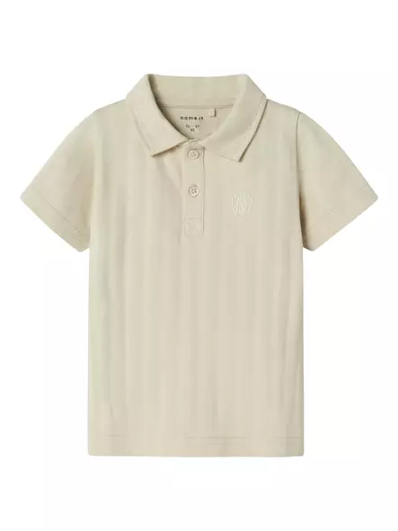 Name it lasten Pikee T-paita, beige - T-paidat - name13241279p - 1