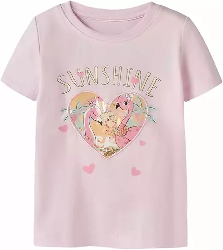 Name it lasten T-paita, flamingo - T-paidat - name13255594cp - 1