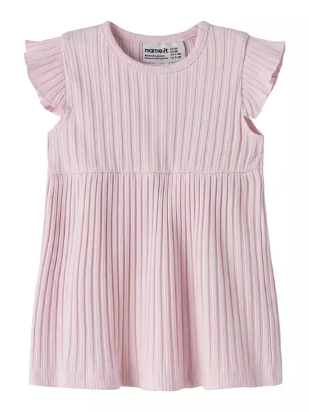 Name it vauvan rib mekko, v.punainen - Lyhythihaiset mekot - name13255800cp - 1