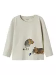 Name it lasten paita, beige/koira - Pitkähihaiset paidat - name13244645p - 1