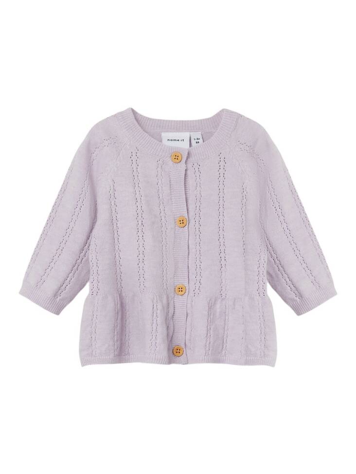 Name it vauvan neuletakki, laventeli - Neuleet - name13209873op - 1