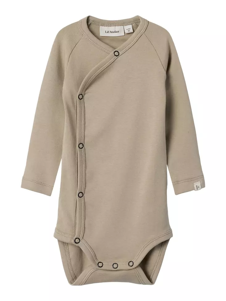 Lil'Atelier vauvan kietaisubody, beige - Pitkähihaiset bodyt - lil13245116wp - 1