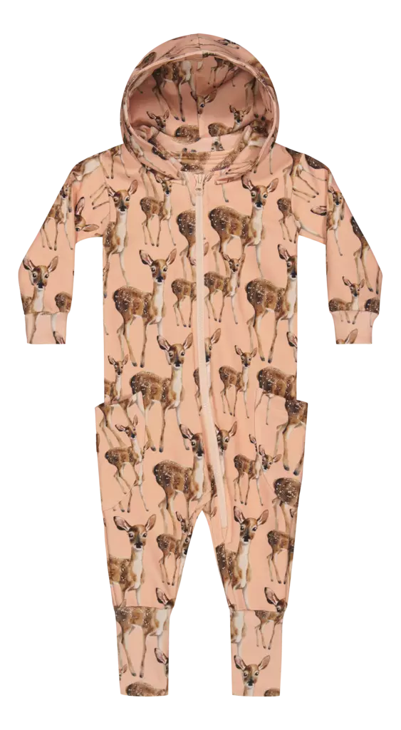 Metsola lasten jumpsuit, bambi/persikka - Jumpsuitit ja haalarit - metss2661112090BP - 2