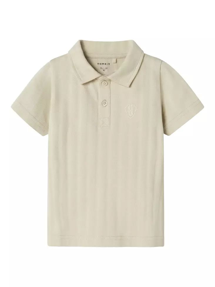 Name it lasten Pikee T-paita, beige - T-paidat - name13241279p - 1