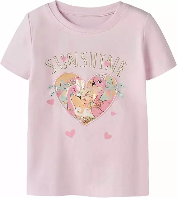 Name it lasten T-paita, flamingo - T-paidat - name13255594cp - 1