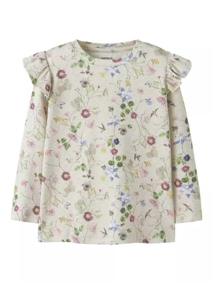 Name it lasten frillapaita, kukka - Pitkähihaiset paidat - name13254582p - 1