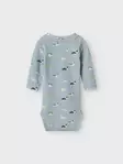Name it vauvan rib body,siniharmaa koira - Pitkähihaiset bodyt - name13241700q - 3