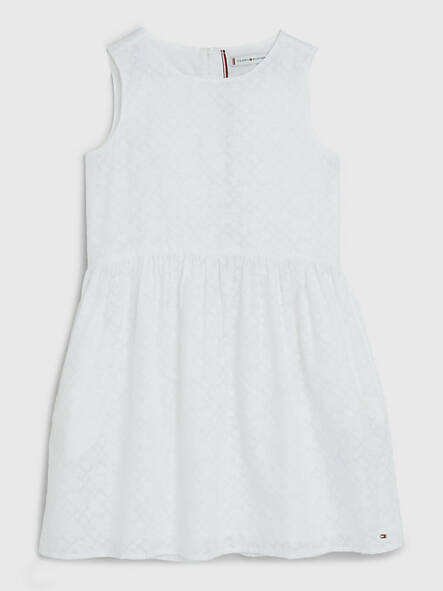 Tommy Hilfiger lasten mekko - Lyhythihaiset mekot - thkg0kg07175ybr - 1