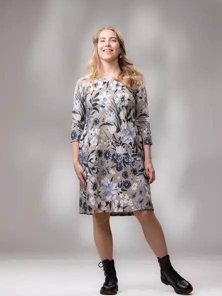 Versonpuoti aikuisten VERSOmekko 3/4 hiha - Aikuisten mekot+haalarit - versow250171BR - 1