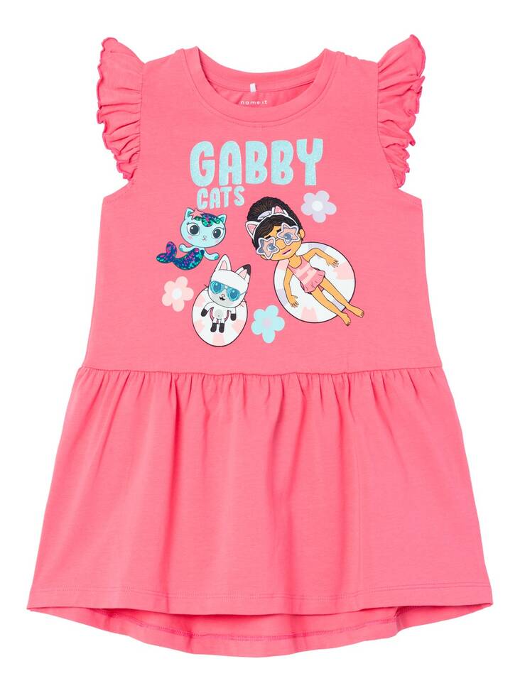 Name it lasten Gabby mekko, pinkki - Lyhythihaiset mekot - name13227617cr - 3
