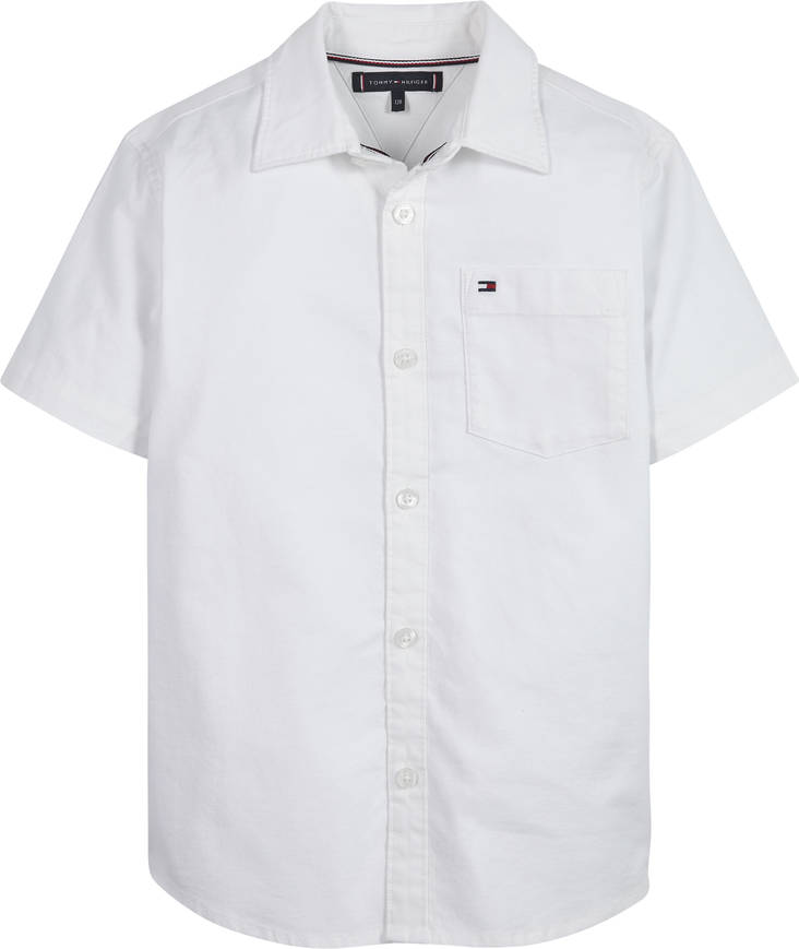 Tommy Hilfiger lasten kauluspaita, valkoinen - Kauluspaidat/Puvut - KB08358YBR - 1