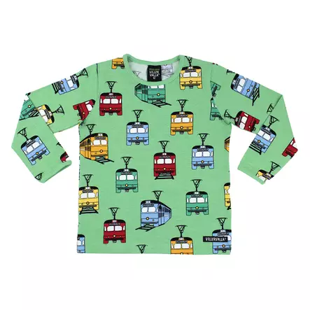 Villervalla lasten paita, ratikka - Pitkähihaiset paidat - villers26101ms - 1