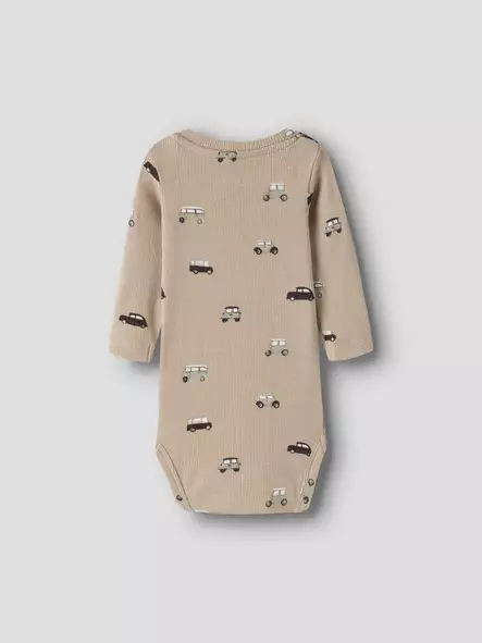 Name it vauvan rib body, beige autot - Pitkähihaiset bodyt - name13260251s - 2