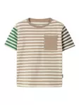 Name it lasten T-paita, raita/beige - T-paidat - name13258122s - 1
