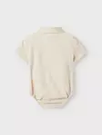 Lil'Atelier vauvan kauluspaita body, hiekka - Lyhythihaiset bodyt ja kesäpuvut - name13243707bs - 2