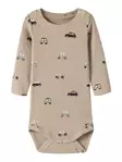 Name it vauvan rib body, beige autot - Pitkähihaiset bodyt - name13260251s - 1