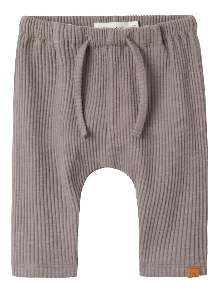 Lil'Atelier vauvan rib housut, harmaa - College- ja trikoohousut - name13238633ss - 1