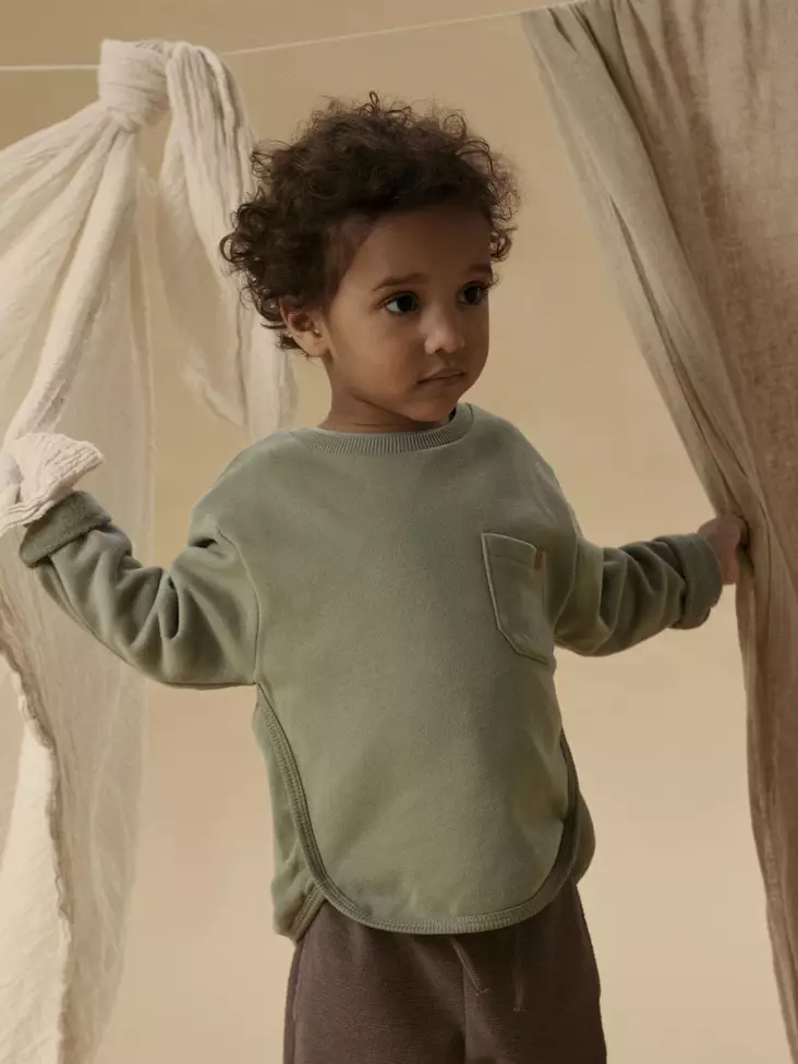 Lil'Atelier lasten collegepaita, vihreä - Collegepaidat - lil13251257s - 1