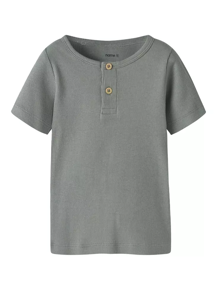Name it lasten rib T-paita, vihreä - T-paidat - name13203743s - 1
