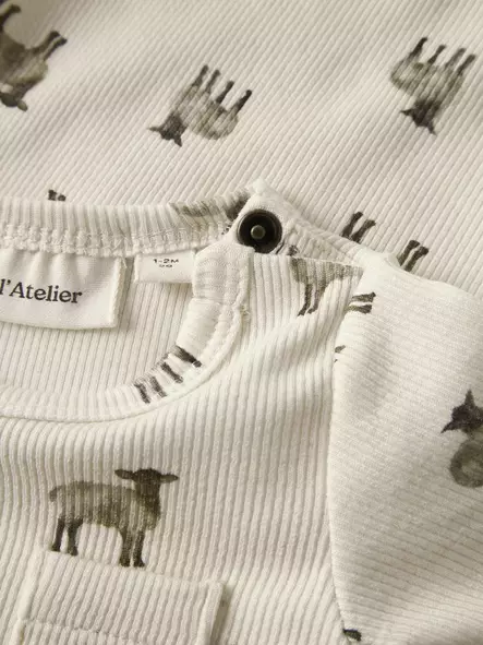 Lil'Atelier vauvan rib body, lammas - Pitkähihaiset bodyt - lil13258905t - 2