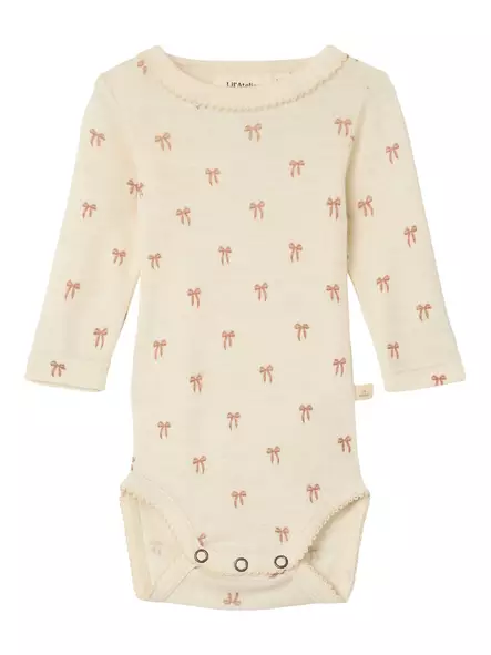 Lil'Atelier vauvan villabody, rusetti - Villakerrastot - lil13242526t - 6