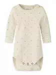 Lil'Atelier vauvan rib body, pilkku - Pitkähihaiset bodyt - lil13233573t - 1