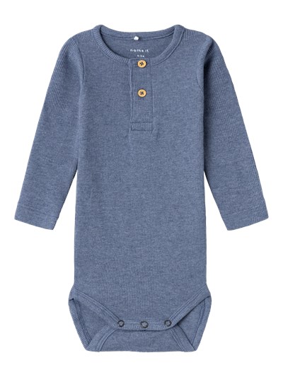 Name It vauvan rib body, siniharmaa - Pitkähihaiset bodyt - name13198041t - 1