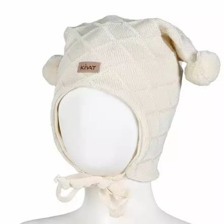 KIVAT lasten tupsupipo nauhoilla kaapeli - KIVAT talvipäähineet - kiv601l11u - 1